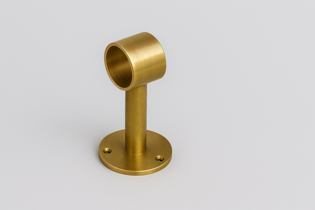 Solid brass foot rail