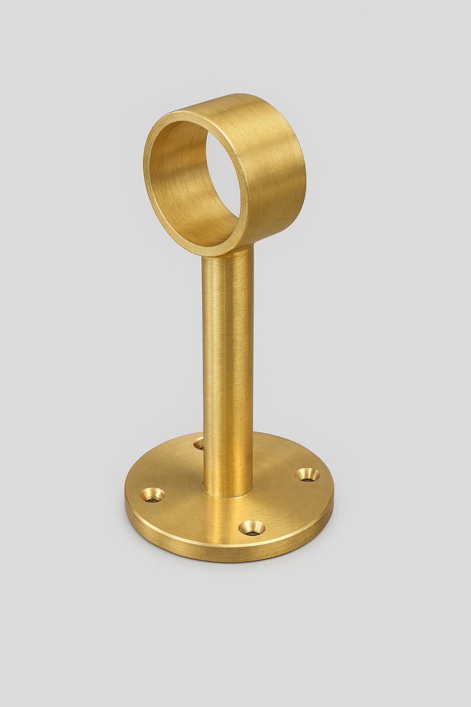 Solid brass foot rail